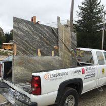 Slabs of Marble in Truck