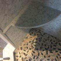 Stone Floor in Shower